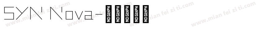 SYN Nova字体转换
